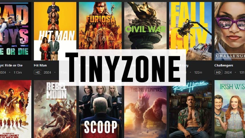 Tinyzone streaming movies and TV series banner
